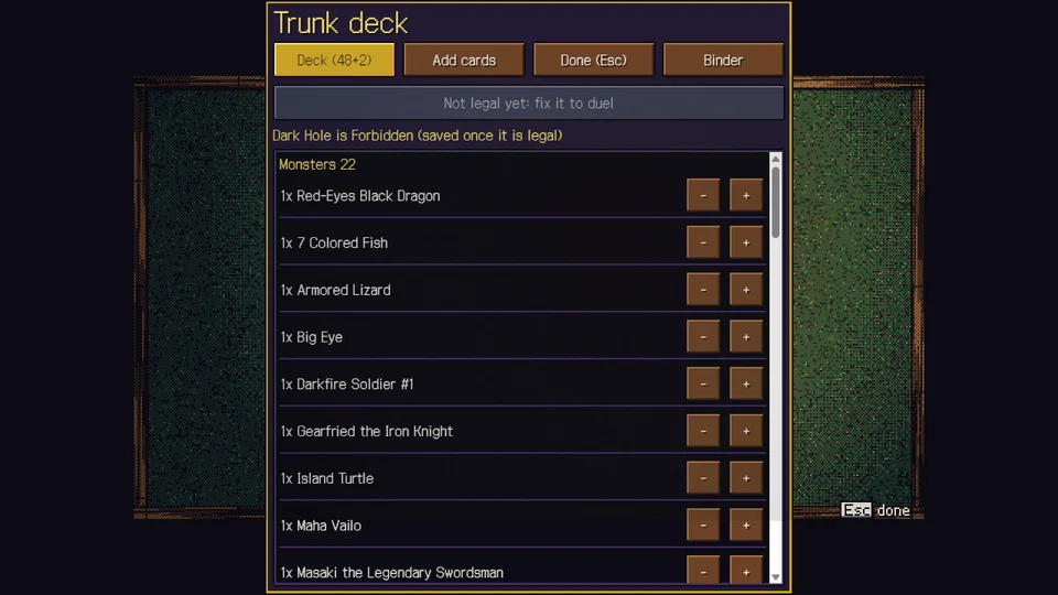 The deck editor